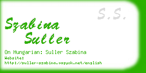 szabina suller business card